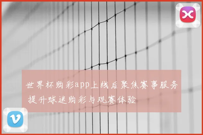 世界杯购彩app上线后聚焦赛事服务 提升球迷购彩与观赛体验